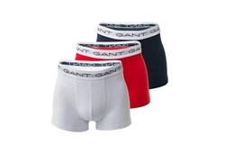 GANT Herren Boxer Shorts 3er Pack Trunks Grau/Rot/Rosa