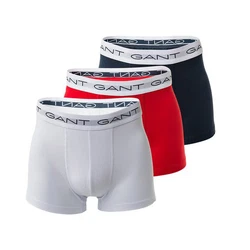 GANT Herren Boxer Shorts 3er Pack Trunks Grau/Rot/Rosa