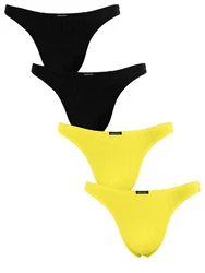 Fabio Farini String Herren Unterhosen Gelb