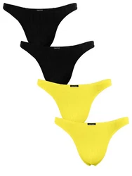 Fabio Farini String Herren Unterhosen Gelb
