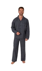 Trend by Normann Pyjama Herren Schlafanzug Blau/Dunkelblau/Hellblau