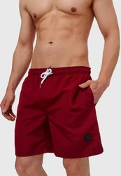 Indicode Badeshorts Ferguson Bordeaux/Dunkelrot/Rot