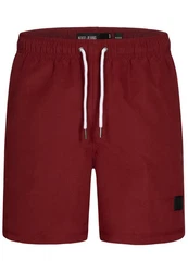 Indicode Badeshorts Ferguson Bordeaux/Dunkelrot/Rot