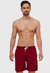 Indicode Badeshorts Ferguson Bordeaux/Dunkelrot/Rot