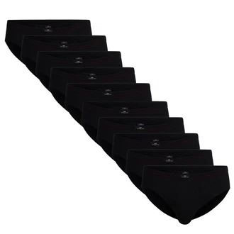 GTZBURG Slip Herren Slips (10er Pack) Schwarz/Dunkelblau