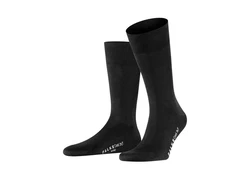 FALKE Kurzsocken Herren Businessstrumpf Cool 24/7 Schwarz