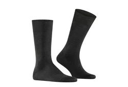 FALKE Kurzsocken Herren Businessstrumpf Cool 24/7 Schwarz/Dunkelgrau/Grau