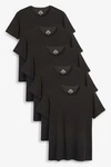 Next Unterhemd Slim Fit T-Shirts Schwarz/Grau/Dunkelgrau