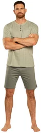 Schlafanzug Herren Shorty Pyjama (2 tlg) Modisches Design