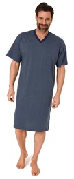 Pyjama Tolles Herren Kurzarm Nachthemd von in Optik - auch in bergren
