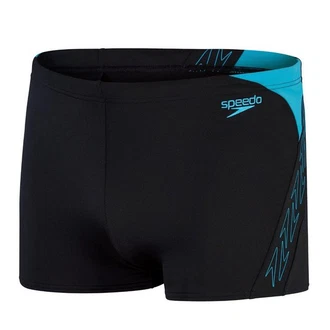 Speedo Badehose Hyperboom Splice Aquashort Türkis/Hellblau/Blau/Rot