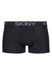 Skiny Retro Pants Doppelpack Herren Boxershorts Schwarz/Dunkelblau