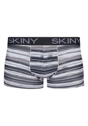 Skiny Retro Pants Doppelpack Herren Boxershorts Schwarz/Dunkelblau