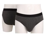 GTZBURG Slip 4er Pack Dunkelgrau/Grau/Hellgrau/Braun