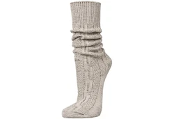 PAULGOS Trachtensocken Trachtenstrümpfe Beige/Grau/Braun