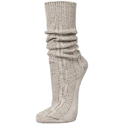 PAULGOS Trachtensocken Trachtenstrümpfe Beige/Grau/Braun