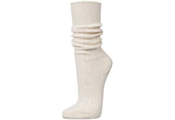 PAULGOS Trachtensocken Trachtenstrümpfe Weiß/Beige/Creme