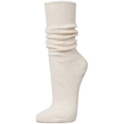 PAULGOS Trachtensocken Trachtenstrümpfe Weiß/Beige/Creme