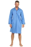 Normann Pyjama Klassisches Herren Nachthemd Blau/Hellblau
