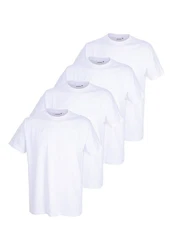 GTZBURG Unterziehshirt Herren Unterhemd 4er Pack weiß