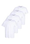 GTZBURG Unterziehshirt Herren Unterhemd 4er Pack weiß