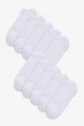 Bandeau-Bikini-Top Sneaker-Socken mit gepolsterter Sohle, 10er-Pack (10-St)