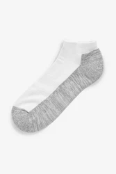 Next Sneakersocken mit gepolsterter Sohle 10er-Pack Grau/Weiß/Hellgrau