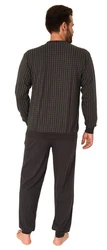 Normann Pyjama Herren langarm  Dunkelgrau/Schwarz/Grau/Dunkelblau/Khaki