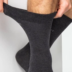 OCCULTO Basicsocken Herren Komfortsocken Schwarz/Dunkelgrau