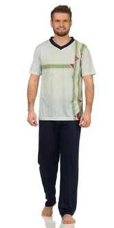 EloModa Pyjama Herren Sommer (2 tlg)
