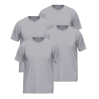 GTZBURG Unterziehshirt V-Neck T-Shirt Grau/Hellgrau