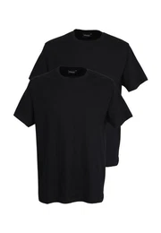 GTZBURG Unterziehshirt GTZBURG Herren Unterhemd schwarz uni 2er Pack (2-St)