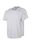 GTZBURG T-Shirt (2-tlg) ohne Seitennaht grau