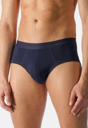 Mey Slip Casual Cotton 3er Pack Dunkelblau/Blau