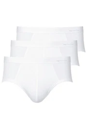 Slip 3er Pack Casual Cotton (Spar-Set, 3-St) Slip / Unterhose - Baumwolle - Ohne Eingriff - Aufgesetzter Webbund