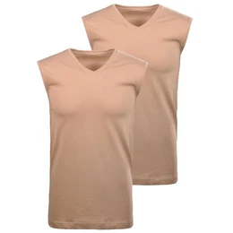 Unterhemd Herren Unterhemden, 2er Pack - Shirt, Baumwolle, (Packung, 2er Pack)