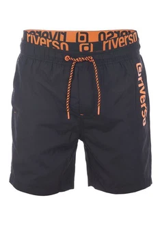 Riverso Badeshorts RIVBobby Regular Fit Herren Rot/Dunkelblau/Orange