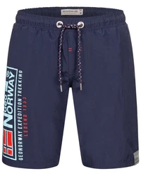 Geographical Norway Badeshorts Herren Bade Hose Shorts Dunkelblau/Blau