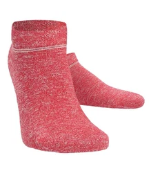 Wilox Kurzsocken Gold Linen Blend Rot/Rosa