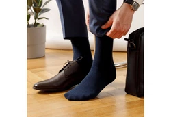 SNOCKS Business Socken (4-Paar) Anzug geeignet Schwarz/Rot
