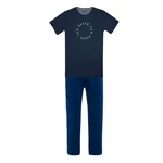 Ted Baker Pyjama Lounge Set mit Markenschriftzug Dunkelblau