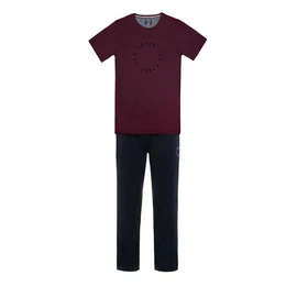 Pyjama Pyjama Lounge Set (2 tlg) mit Markenschriftzug