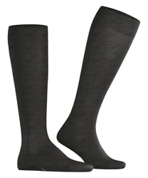 FALKE Kniestrümpfe ClimaWool Schwarz/Dunkelgrau/Grau
