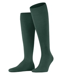 FALKE Kniestrümpfe ClimaWool Dunkelgrün/Grün