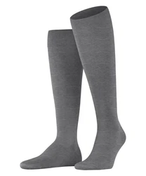 FALKE Kniestrümpfe ClimaWool Dunkelgrau/Grau