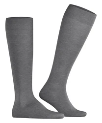 FALKE Kniestrümpfe ClimaWool Dunkelgrau/Grau