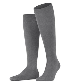 FALKE Kniestrümpfe ClimaWool Dunkelgrau/Grau