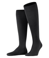 FALKE Kniestrümpfe ClimaWool Schwarz