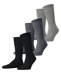 Socken Solid Mix 3-Pack (3-Paar) aus Biobaumwolle
