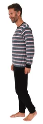 Normann Pyjama Herren Schlafanzug Mischfarben/Grau/Rot/Rosa/Lila/Gelb/Dunkelblau/Braun